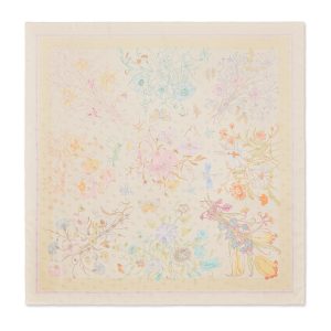 Gucci Printed GG Silk Jacquard Square Scarf 1