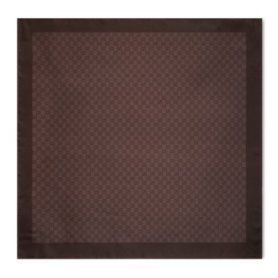 Gucci GG Silk Twill Jacquard Square Scarf 1