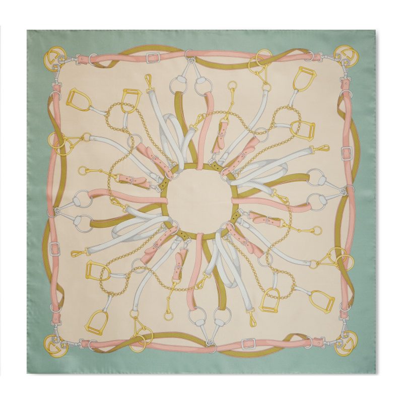 Gucci Printed Twill Silk Square Scarf