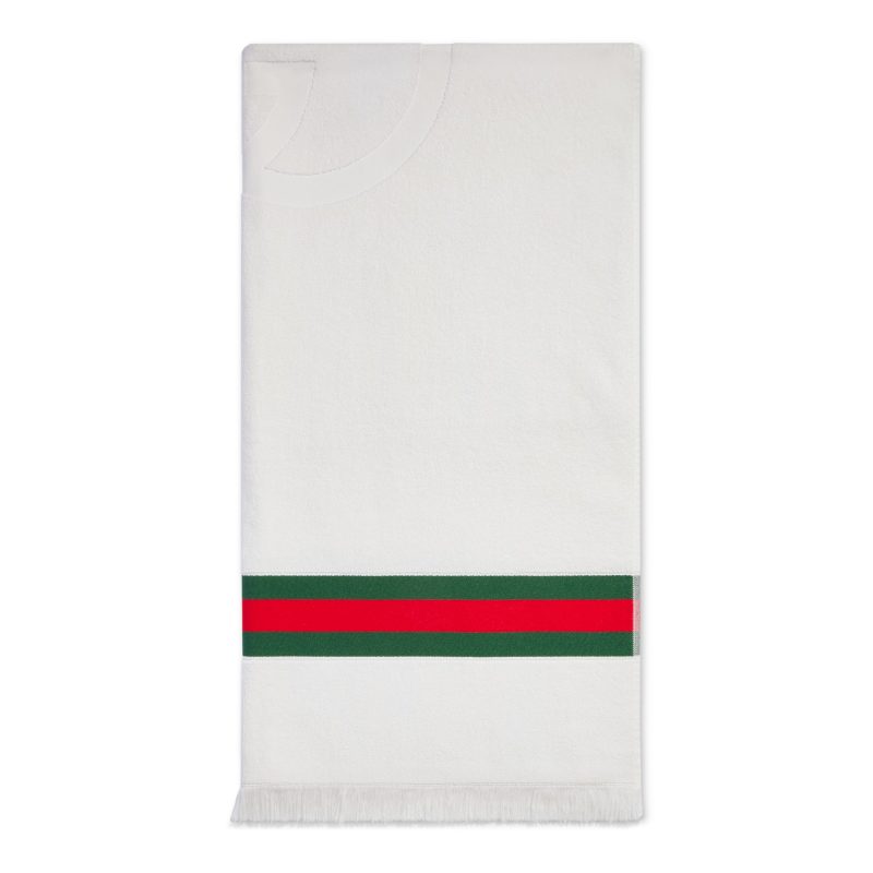 Gucci 饰织带厚绒布沙滩毯