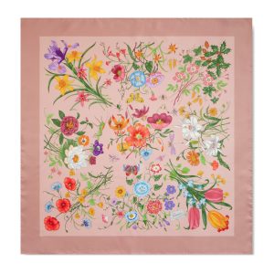 Gucci Generation Gucci Printed Twill Silk Square Scarf 1