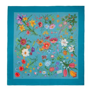 Gucci Generation Gucci Printed Twill Silk Square Scarf 1