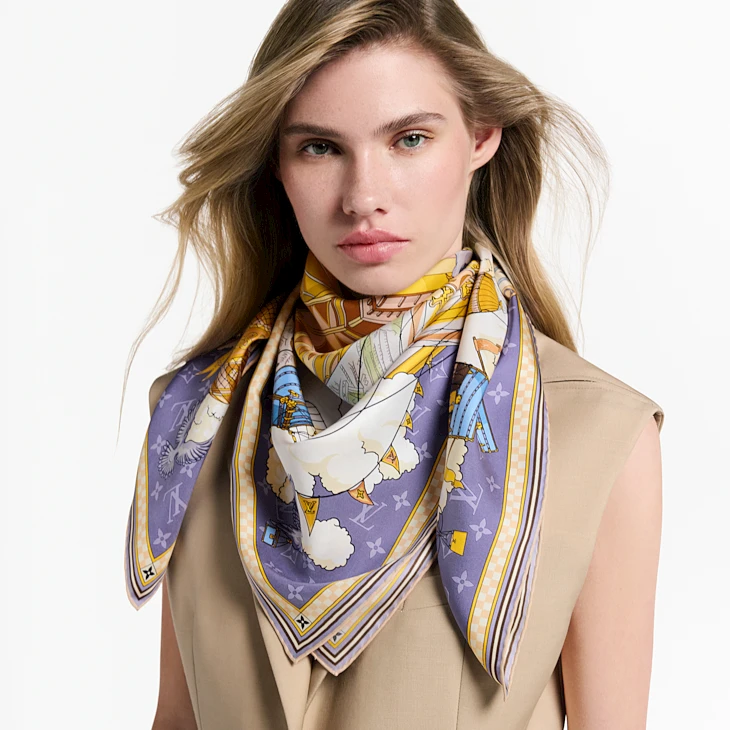 FROM THE CLOUD 90 square scarf