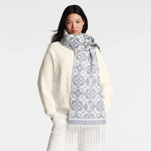 LV FROSTY GRADIENT SCARF