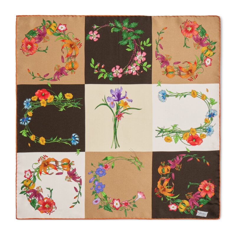 Gucci GW106-GUCCI-874810 3G001 2579-프린트 실크 트윌 스카프