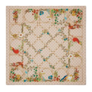 Gucci GW111-GUCCI-777066 3G001 9300-Printed silk scarf