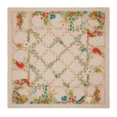 Gucci GW111-GUCCI-777066 3G001 9300-Printed silk scarf