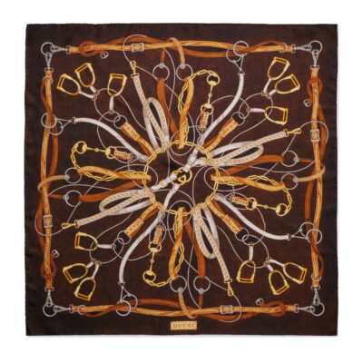 Gucci GW129-GUCCI-A00092 3G001 1065- 'Hard-Wear' printed silk scarf