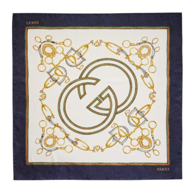 Gucci GW136-GUCCI-A00097 3G001 4078- 'Your Majesty' printed silk scarf