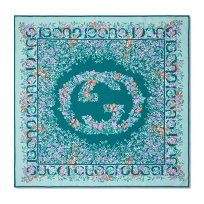 Gucci GW189-GUCCI-783157 3G001 3971-Printed silk twill scarf