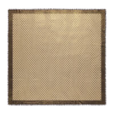 Gucci GW230-GUCCI-777039 3GAMX 9565-Shiny GG wool jacquard shawl
