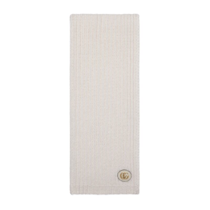 Gucci GW242-GUCCI-773426 3GB02 9200 - Écharpe en laine et cachemire ornée du motif « double G »