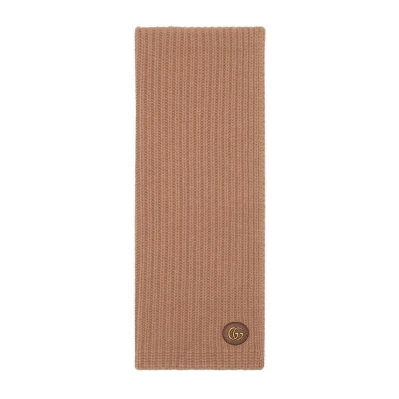 Gucci GW243-GUCCI-773426 3GB02 9800 - ダブルGのウール・カシミヤスカーフ