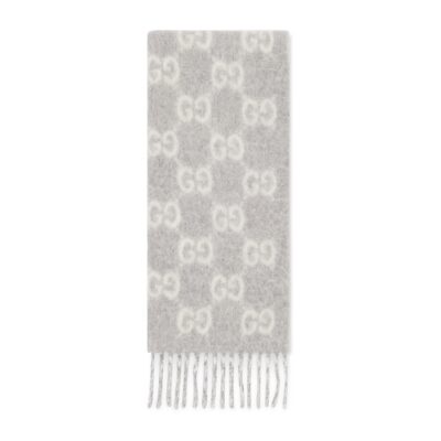 Gucci GW245-GUCCI-853398 3GAPK 1477-GG Alpaca Wool Wool Blend Scarf