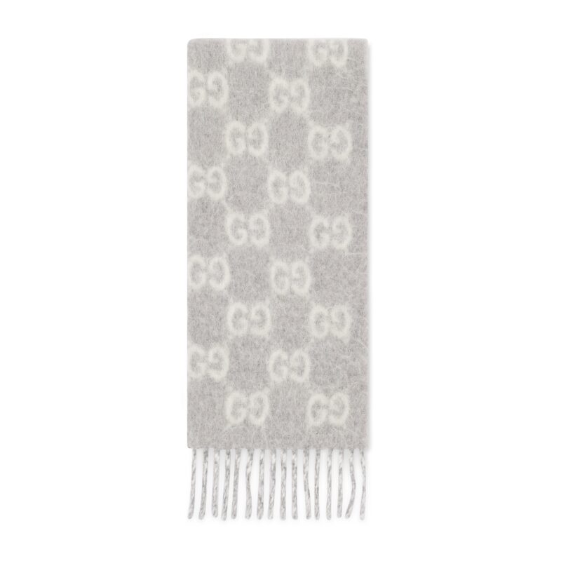 Gucci GW245-GUCCI-853398 3GAPK 1477-GG Écharpe en laine d'alpaga et mélange de laine