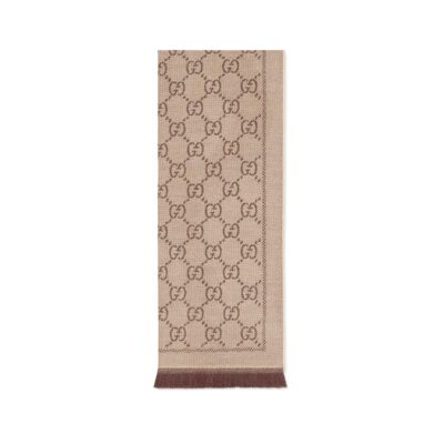 Gucci GW267-GUCCI-133483 3G200 2764-GG Wool Scarf