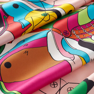 Hermès Pegasus 140 scarf