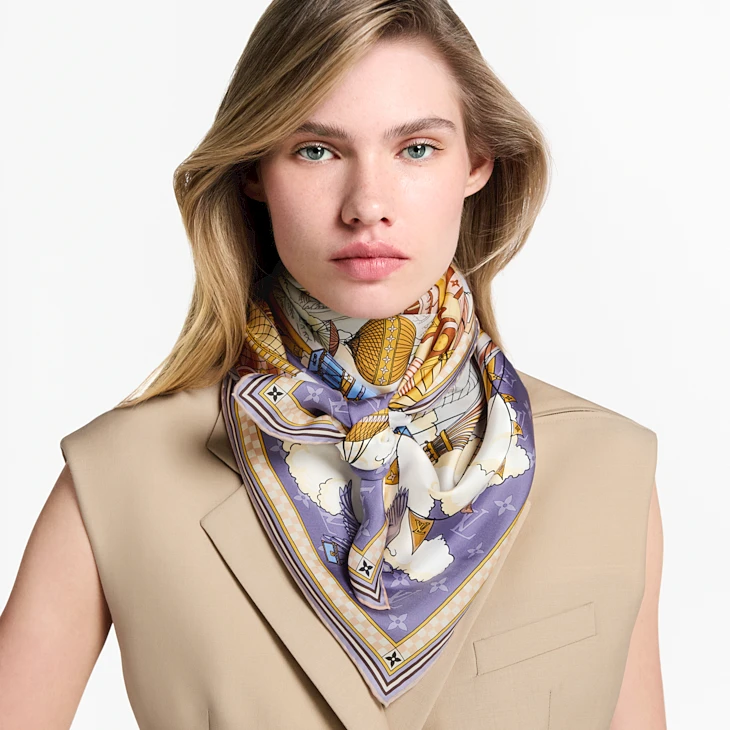 Écharpe « From the Cloud » 90 de Louis Vuitton