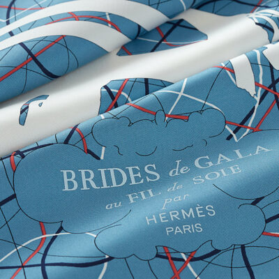 Hermès Gorgeous Reins Silk Scarf 90