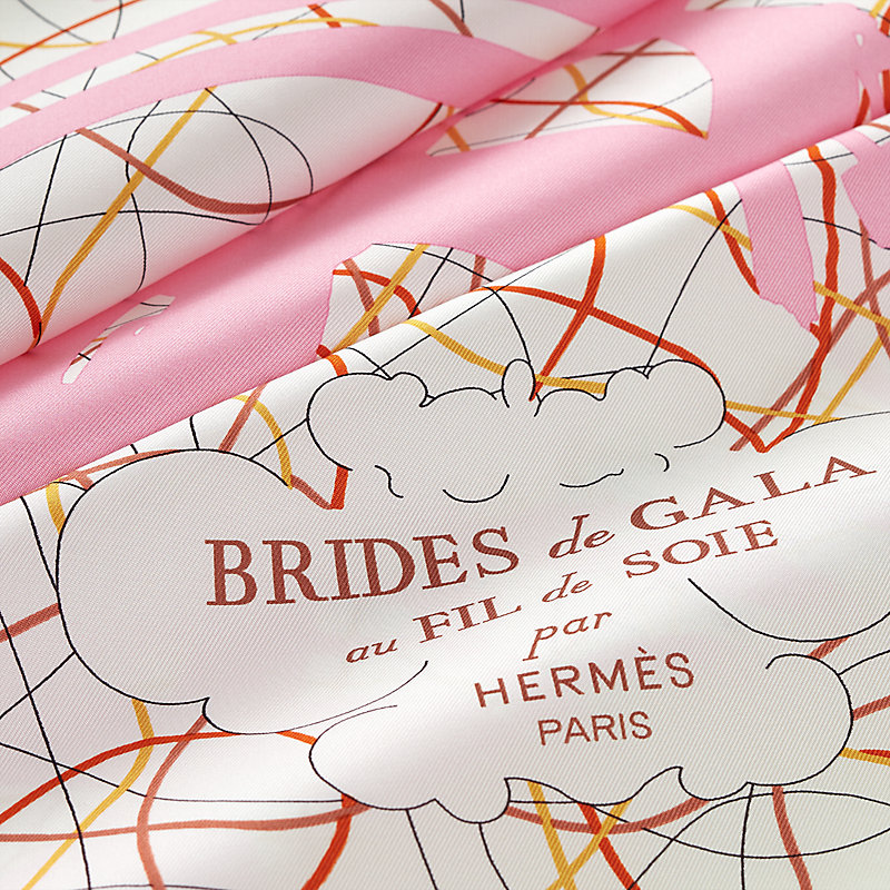 Hermès Gorgeous Reins Silk Scarf 90