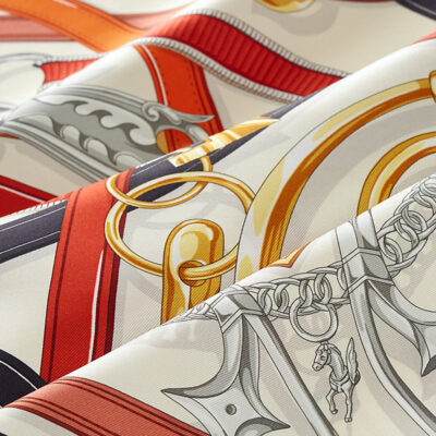 Hermès legendary saddle scarf 90