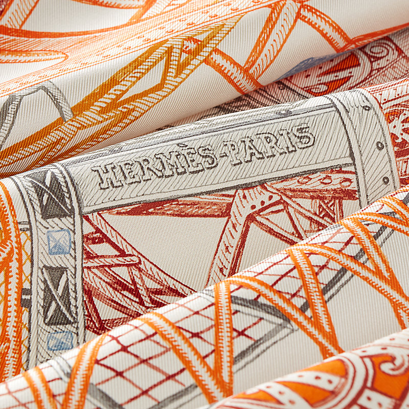 Hermès Horse of Hephaestus scarf 90