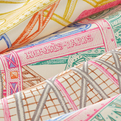 Hermès Horse of Hephaestus scarf 90
