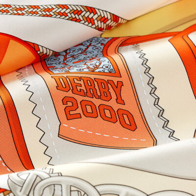 Hermès roller skating derby scarf 200090