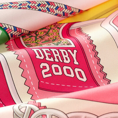 Hermès roller skating derby scarf 200090