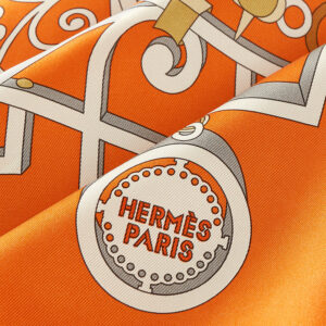 Sciarpa con firma del produttore di articoli di selleria Hermès 70