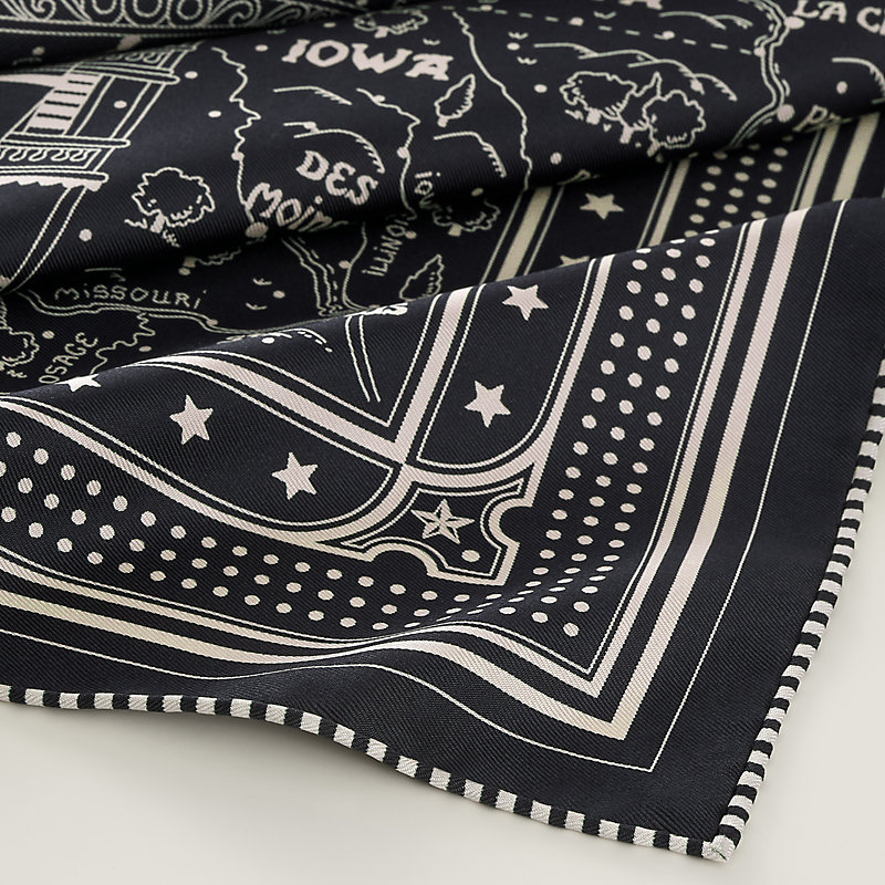 Hermès Steamboat 55 Silk Scarf