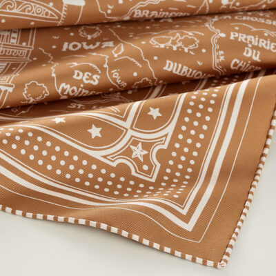 Hermès Steamboat 55 Silk Scarf
