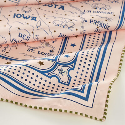 Hermès Steamboat 55 Silk Scarf