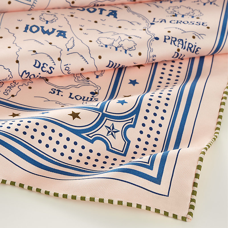 Hermès Steamboat 55 Silk Scarf