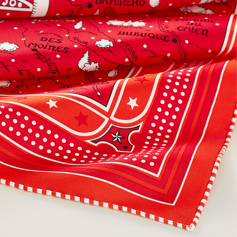 Hermès Steamboat 55 Silk Scarf