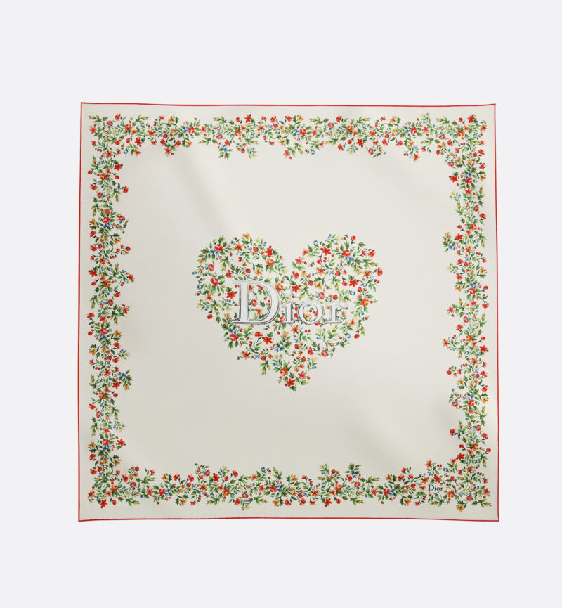 Dior Dioramour printed scarf