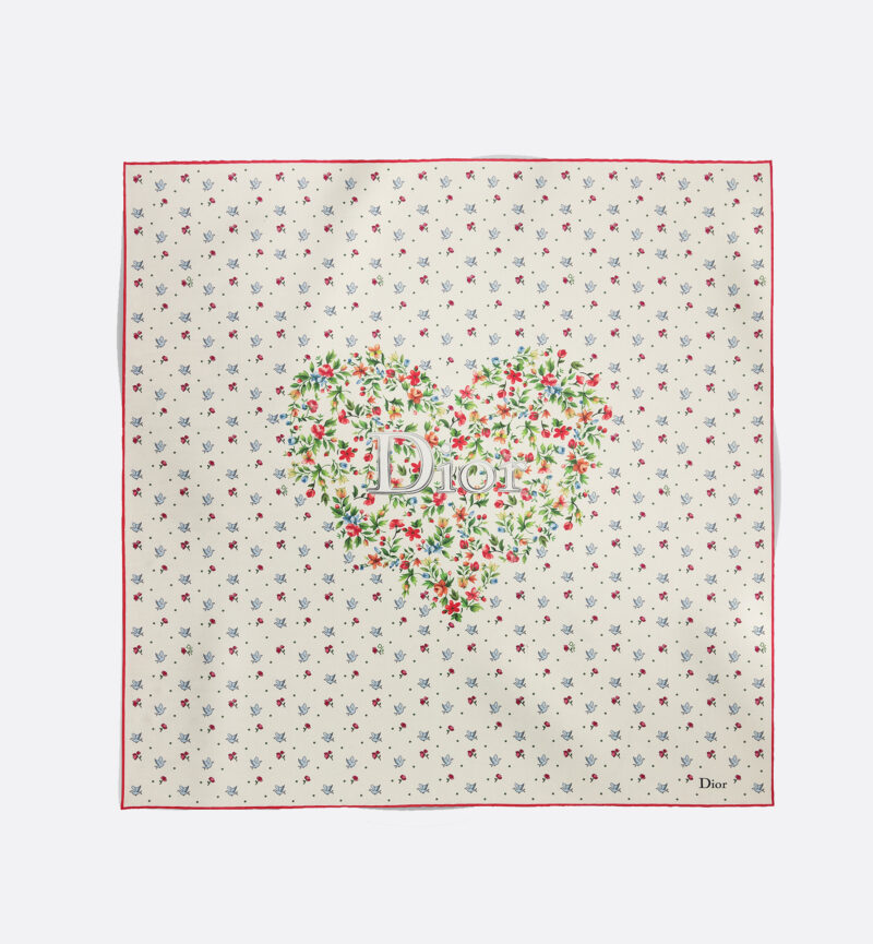 Dior Dioramour printed scarf