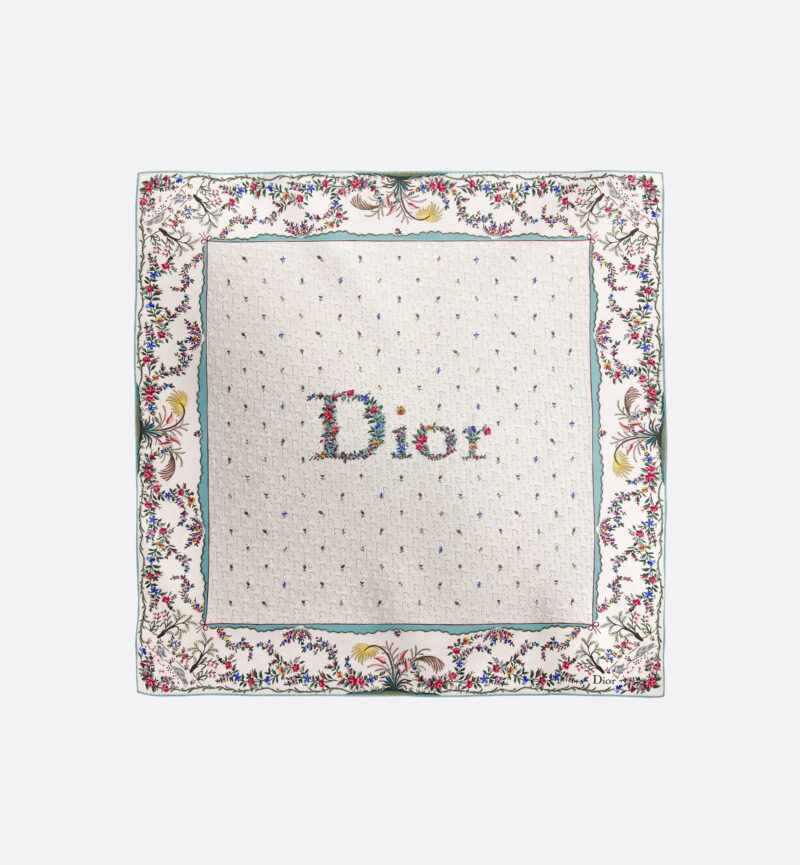 Dior Dioramour printed scarf