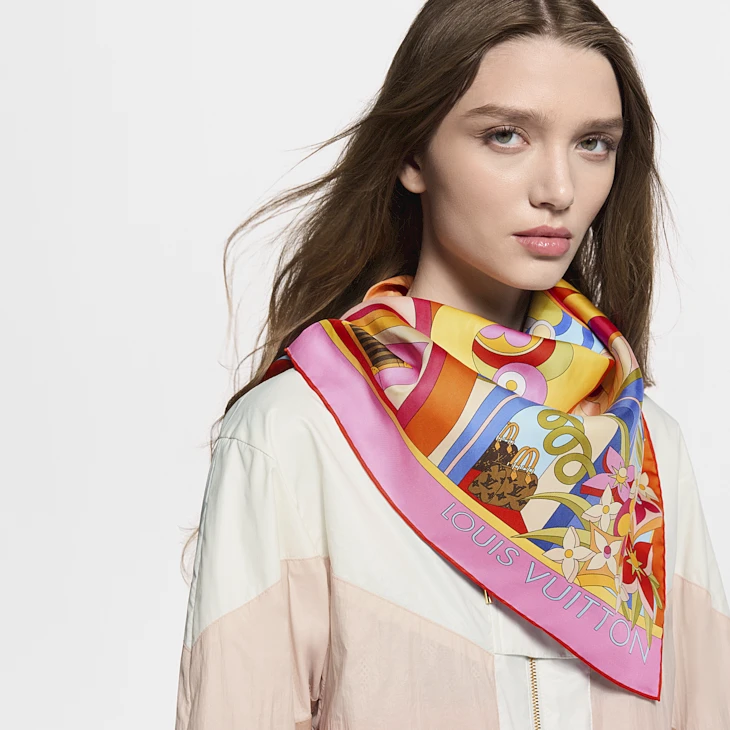 Louis Vuitton LV wonderland scarf 90