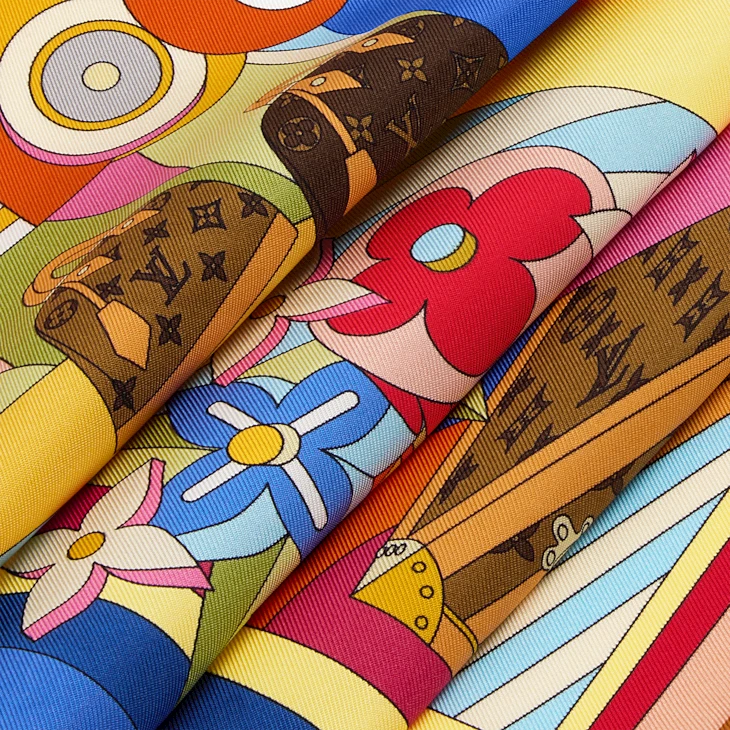 Louis Vuitton LV wonderland 55 scarf