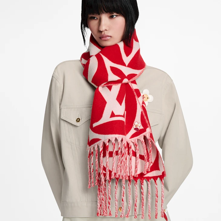 Louis Vuitton Vivienne MEDALLION Lunar New Year scarf