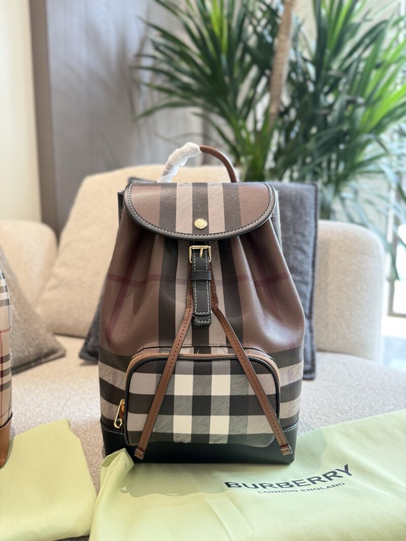 Super well-behaved checkered backpack