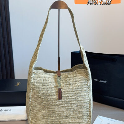YSL Straw Tote