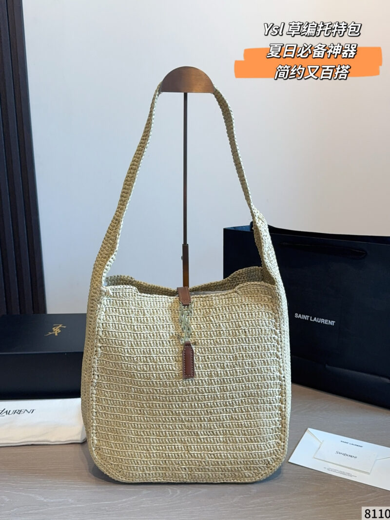 YSL Straw Tote