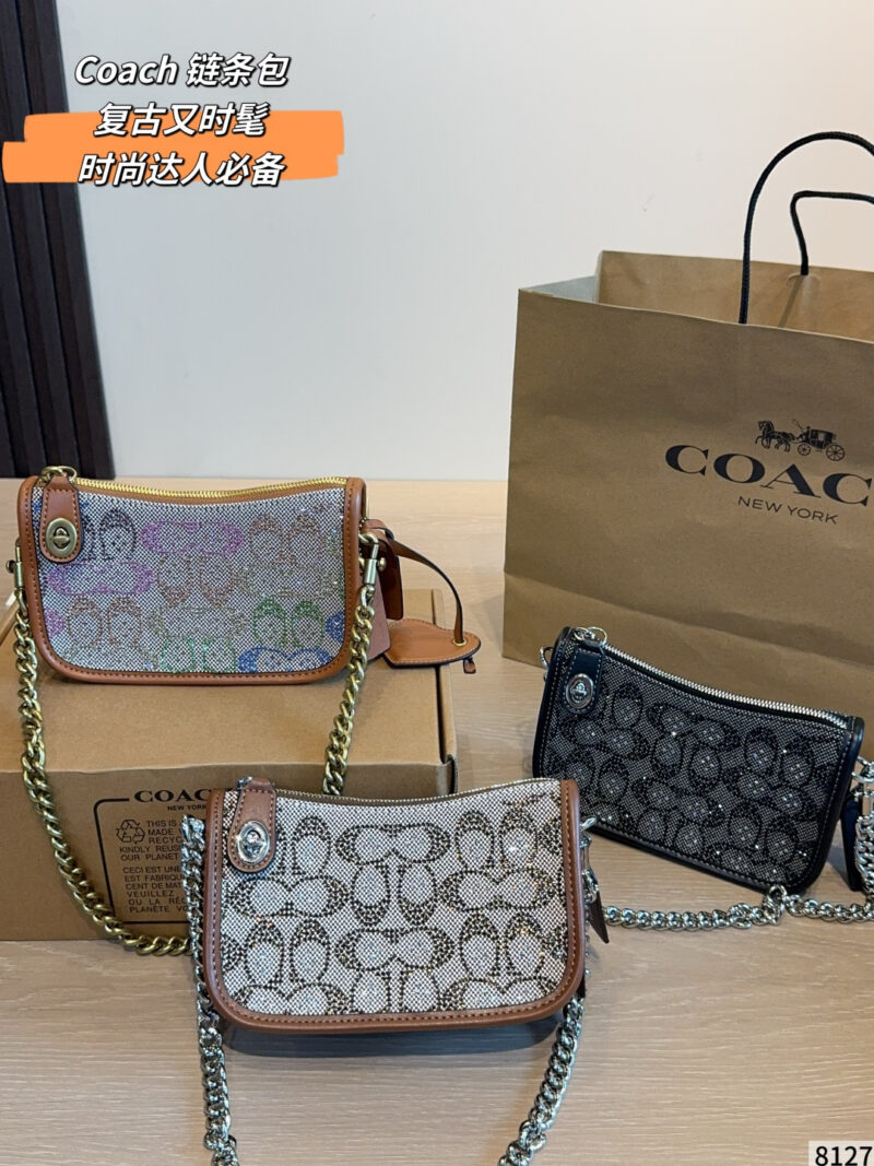 Coach Swinger Crystal Rhinestone Armpit Underpack