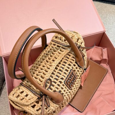 Miu Miu L 'ete woven handbag