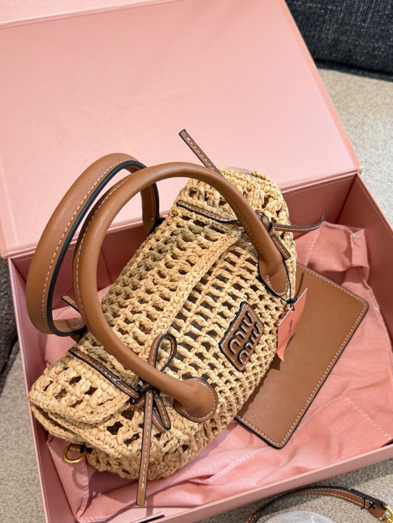 Miu Miu L 'ete woven handbag