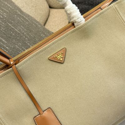 Prada Canvas Patchwork Tote Bag